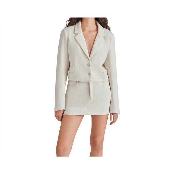 STEVE MADDEN Jackets & Blazers - NEW STEVE MADDEN snowbell cropped blazer in ivory